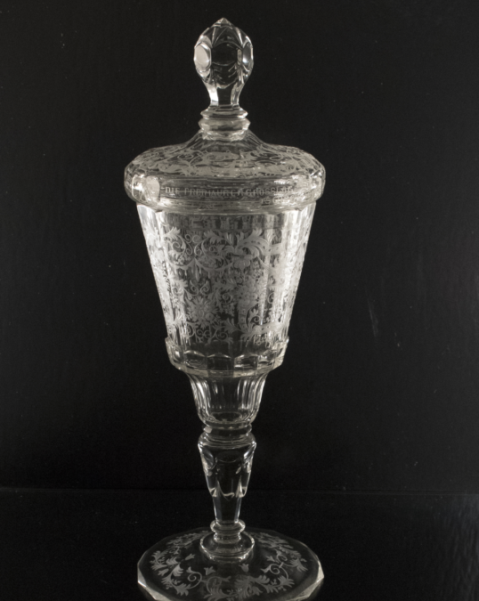 Antique Artifact of an Bohemian Crystal Goblet.