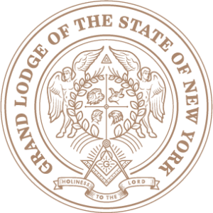 New York Masons Grand Lodge seal.